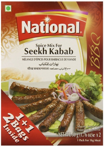 National: 92g Seekh Kabab Mix