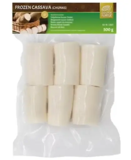 Golden Turtle: 500g Frozen Tapioca (Casava) Whole