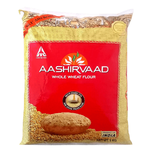 Aashirwad: 5kg Chakki / Whole Wheat Atta Flour