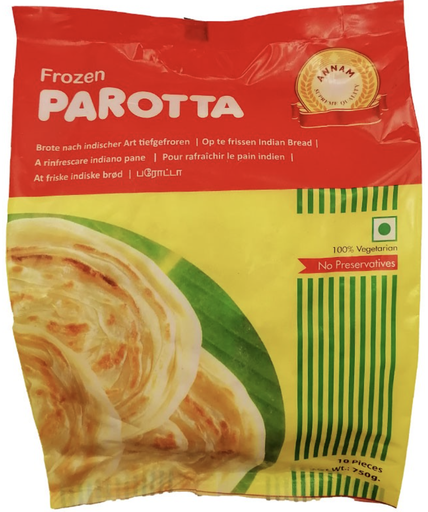 Annam: 750g Frozen Malabar Parotta