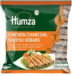 Humza: 900g Huhn/ chicken Holzkohle seekh kebab (halal) 