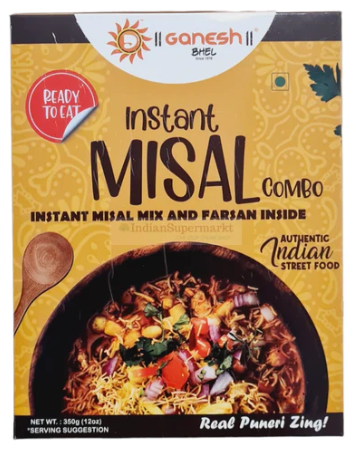 Ganesh Bhel: 350g Misal Family Pack (Heat & Eat)
