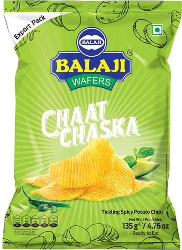Balaji: 135g Chaat Chaska Potato Chips