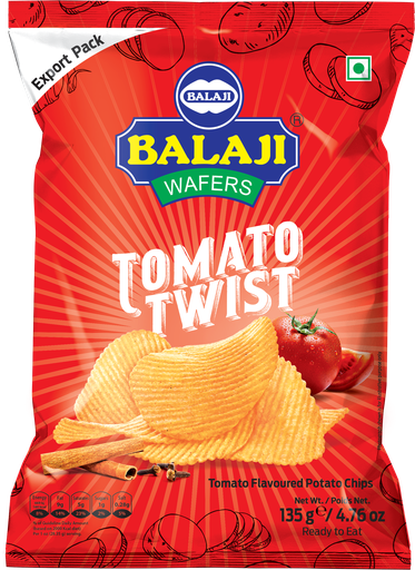 Balaji: 135g Tomato Twist Potato Chips