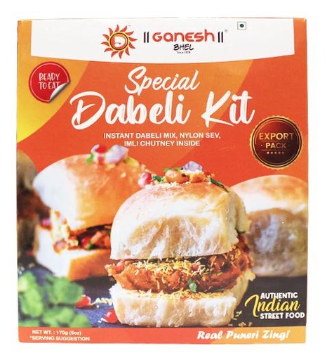Ganesh Bhel: 170g Bhel Kacchi Dabeli Family Pack
