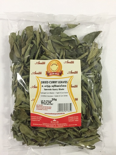 Annam: 20g Dried Curry Leaves