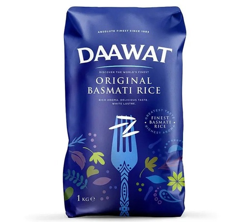 Daawat: 2kg Blue Original Basmati Rice