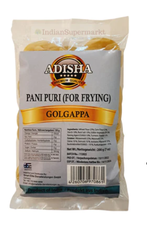 Adisha: 200g Pani puri Papad (Ready To Fry)