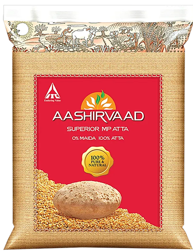 Aashirwad: 2kg Chakki Atta Flour