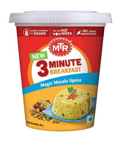 MTR: 80g Inst.Magic Masala/Kharabhath Upma (cup)