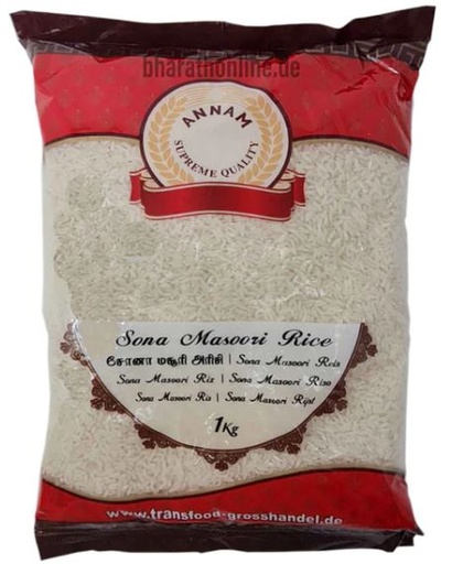Annam: 1kg Sona Masoori Rice
