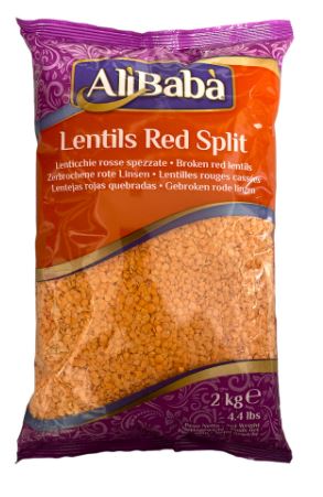 AB: 2kg Red Lentils split (Masoor Dal)