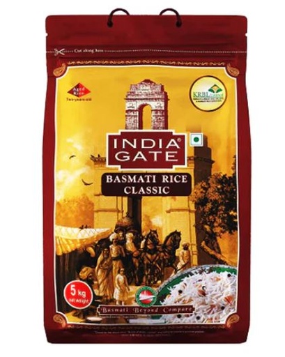 India Gate: 5kg Classic Basmati Rice