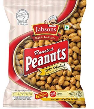 Jabsons: 140g Roasted Peanuts Spicy Masala