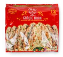 Deep: 1.02g Garlic Naan Family Pack