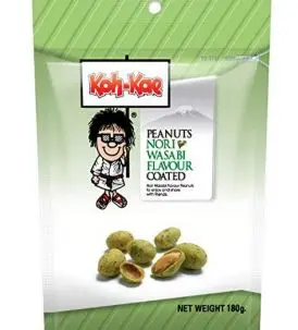 Koh-Kae: 180g Erdnüsse mit Wasabi Nori Beutel