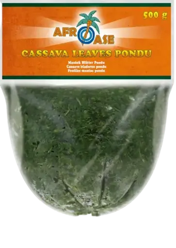 Afroase: 500g Maniokblätter Pondu/ Casava Leaves