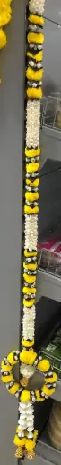 NW Deco: White Long Haar ring with Bell