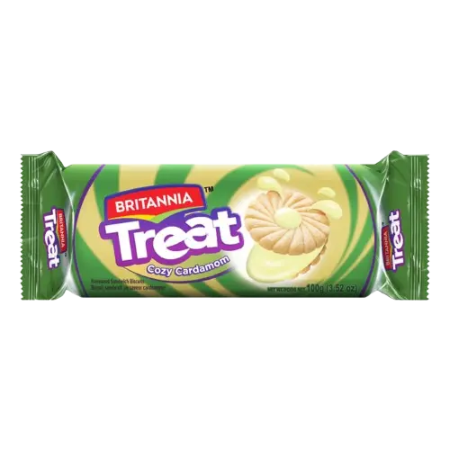 Britania: 100g Treat Fruit Cream Cardamom