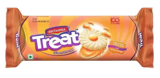 Britania: 100g Treat Fruit Cream Orange