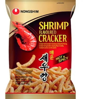 Nongshim: 75g Shrimp Chips Crackers Hot