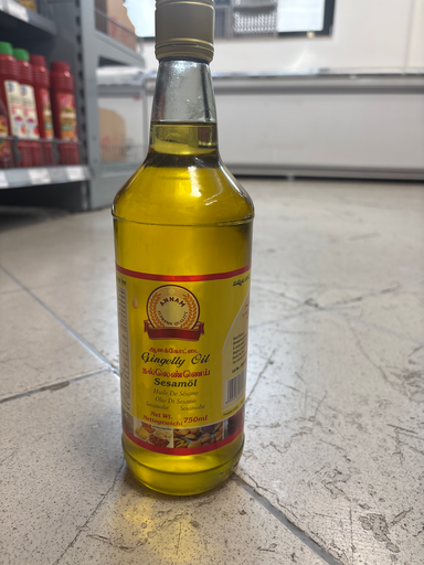Annam: 750ml Sesame Oil (Gingely Oil) Glass Bottel