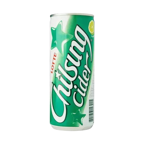 LOTTE: 250ml Chilsung Lemon & Lime Soda + Pfand