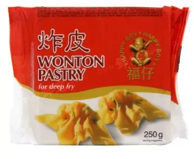 HAPPY BOY: 250g Wonton Wrappers/ Teig for Frying