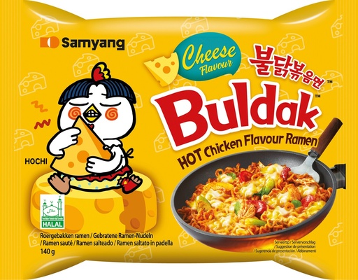 Samyang/Buldak: (5x140g) Noodles Chicken Cheese