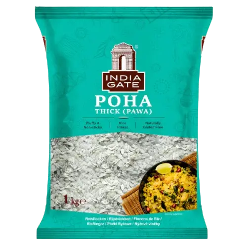 India Gate: 1kg Flake Rice Thick (Pawa/Powa/Poha)