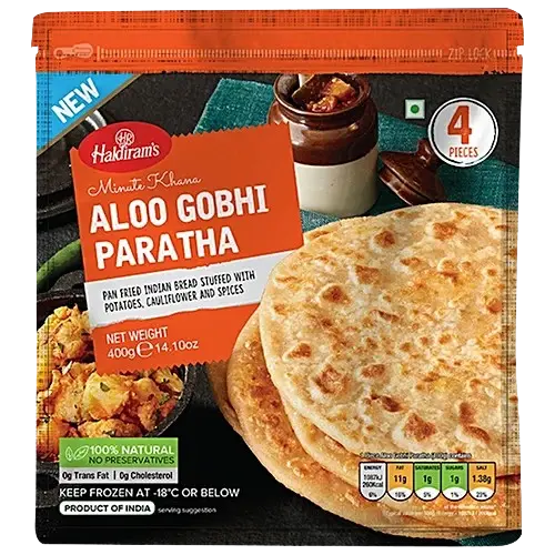 Haldiram: 400g Aloo Gobhi Paratha