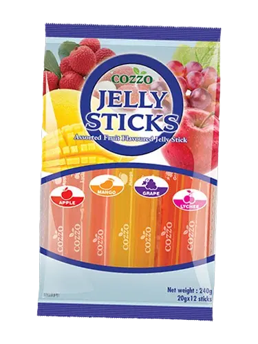 Cozzo: 100g Gelee/ Jelly-Sticks Fruits